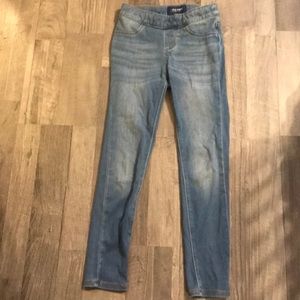 Old Navy girls blue jeggings.